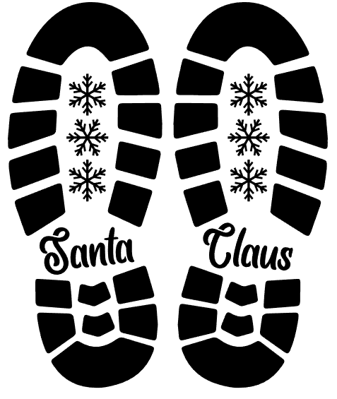 Santa Shoeprint - WP Designs
